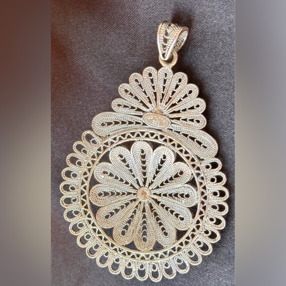 Gorgeous Statement Sterling Silver 925 Large Fili… - image 5